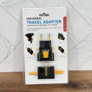 Kikkerland Universal Travel Adapter World Wide US UK EU AU Global Plug Converter